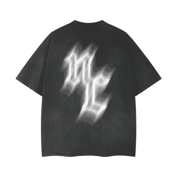 Hologram Oversized Frayed Tee