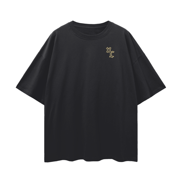 FANGED OVERSIZED TEE - BLACK